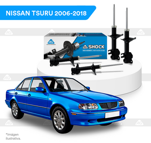 Amortiguadores Originales AG Shock Nissan Tsuru 3 1992-2017 4 Piezas