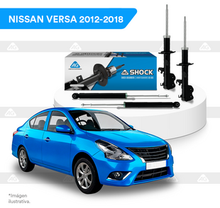 Amortiguadores Originales AG Shock Nissan Versa 2012-2019 Kit 4 Piezas