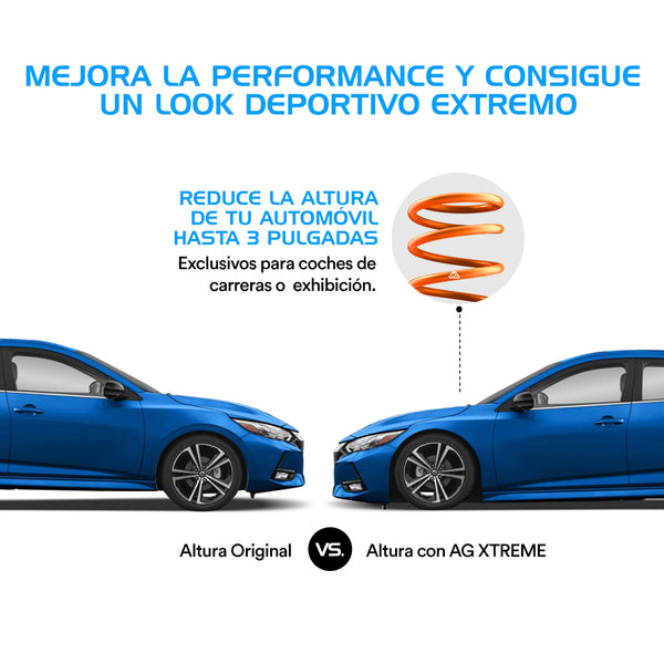 Resortes Deportivos Ag Xtreme Audi Audi A3 1996-2003 Tras