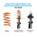 Resortes Deportivos AG Xtreme Volkswagen Golf A3 (Aro Grande) 1992-1994 4 Piezas-8