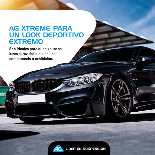 Resortes Deportivos Ag Xtreme Volkswagen Jetta A3 (Alemán, Aro Chico) 1992-1999 Kit 4 Piezas