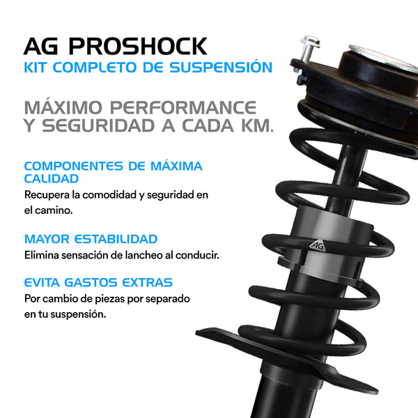 2 Kit completo de suspension AG Proshock para Leon 05-12 Del