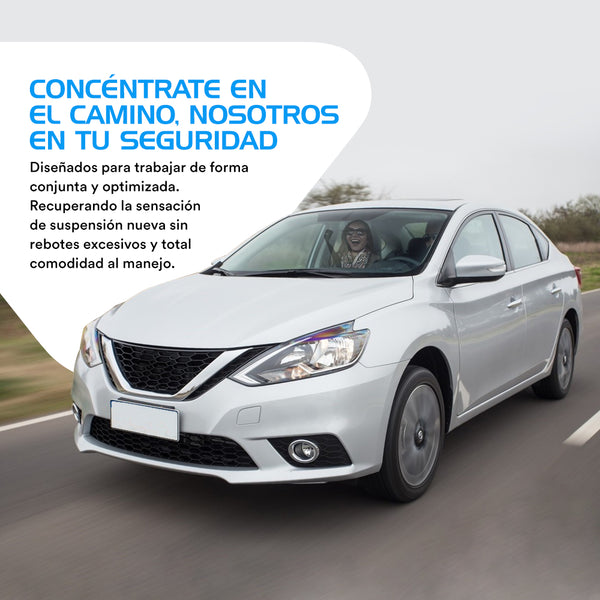 Suspensión completa AG Proshock para Nissan Versa del 2012 al 2019 Delantero Derecho