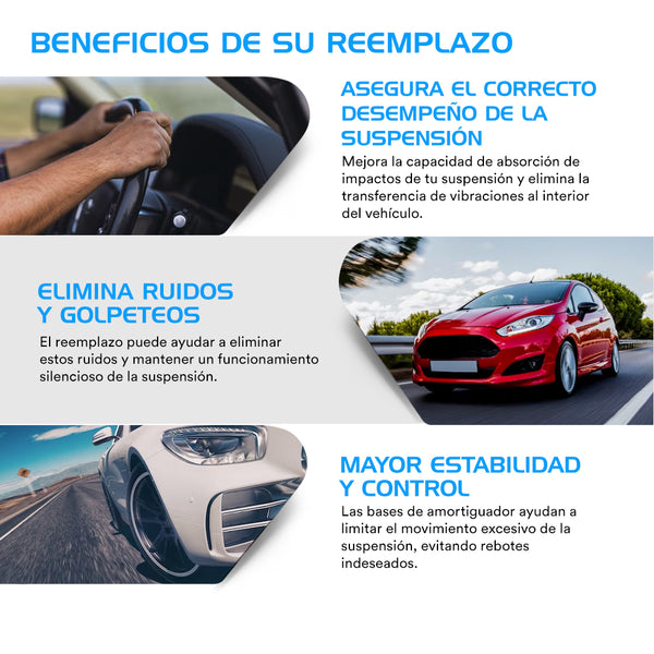 Bases De Amortiguador Original Ag Strut 2012-2018 Chevrolet Sonic Del (Incluye Balero)