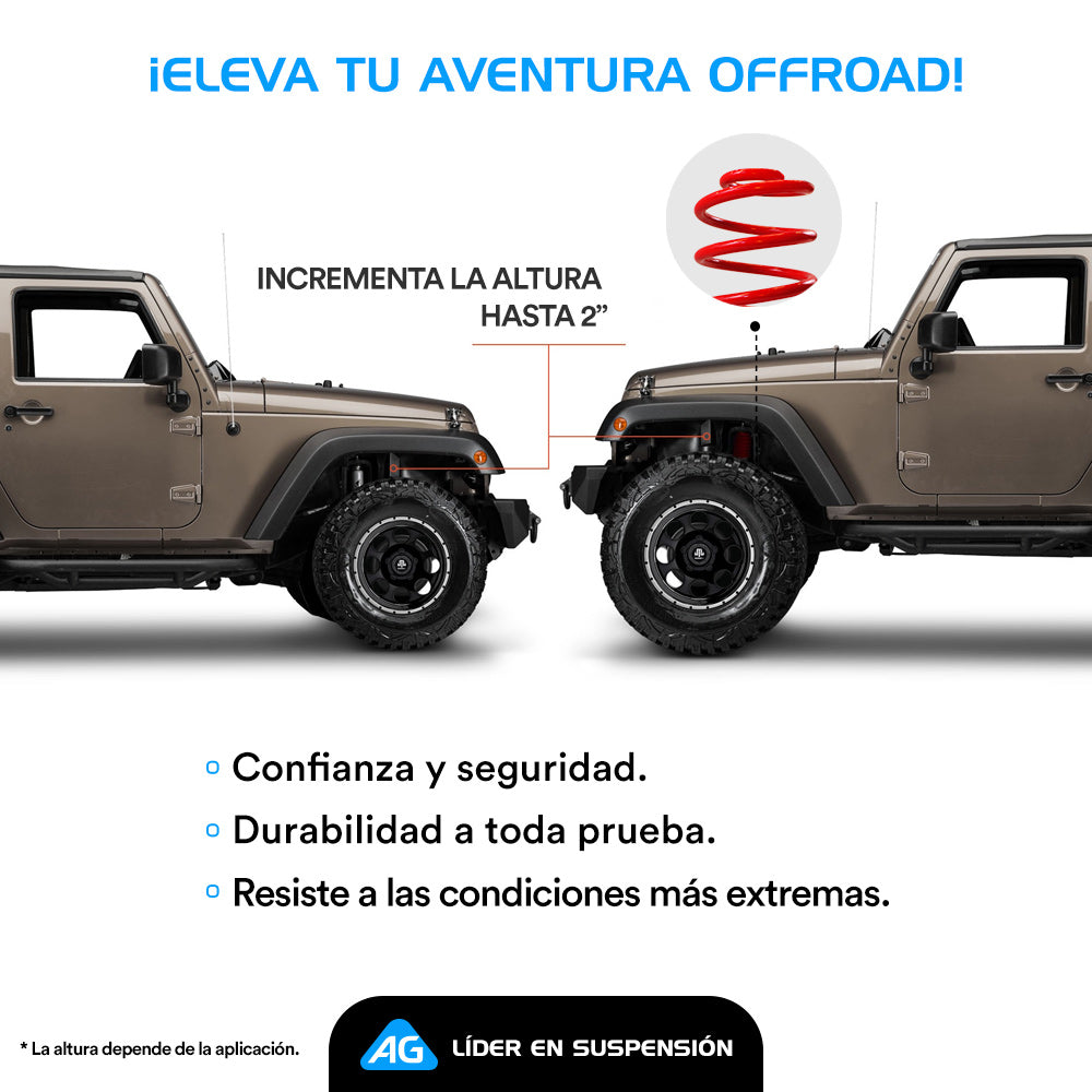 Resortes Todoterreno Ag Off Road Toyota 4Runner Petrol 1996-2002 Traseros
